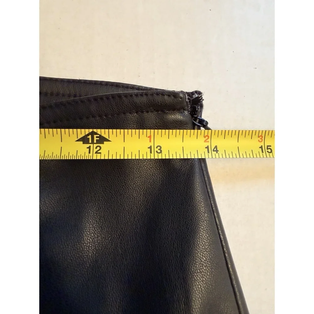 Free People We The Free Women's Size 27 Black Vegan Leather Pants 29